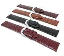 Load image into Gallery viewer, 20mm Burgundy Smartwatch Band Strap fits Skagen Hagen, Signatur, Hald &amp; Many More, Leather, Slim, Glossy Finish
