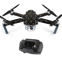 MightySkins Skin Compatible with DJI Mavic Pro Quadcopter Drone - Black Wall | Protective, Durable, and Unique Vinyl Decal wrap Cover | Easy to Apply, Remove, and Change Styles | Made in The USA