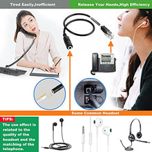 Load image into Gallery viewer, VoiceJoy Smartphone Headset with 3.5mm Jack to RJ9/RJ10 Plug ONLY for Plantronics M22 Amplifier and Cisco 7940G 7941G 7942G 7945G,etc Office IP Phones
