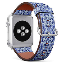 Load image into Gallery viewer, S-Type iWatch Leather Strap Printing Wristbands for Apple Watch 4/3/2/1 Sport Series (42mm) - Ornamental Abstract Pattern
