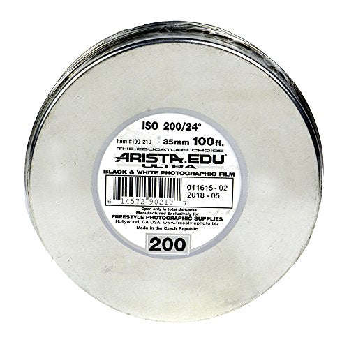 Arista EDU Ultra 200 ISO Black & White Film, 35mm x 100 ft.