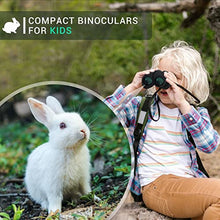Load image into Gallery viewer, Aurosports 10x25 Binoculars for Adults and Kids, Folding Compact Binocular with Weak Light Night Vision, Lightweight Small Binoculars for Bird Watching, Travel, Concerts, Hunting, Hiking
