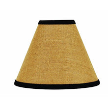 Load image into Gallery viewer, Home Collection by Raghu Black Burlap Stripe Lampshade, 10&quot;
