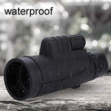 Load image into Gallery viewer, Acouto 10 Times Cellphone Monocular Telescope HD Focus Waterproof Telescope with Compass Accesories for Bird Watching, Hunting, Camping,Travelling(with Universal Photo Clip)
