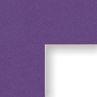 Craig Frames B120 10x13-Inch Mat, Single Opening for 6x9-Inch Image, Purple Iris with Cream Core