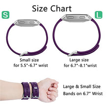 Load image into Gallery viewer, Wepro Bands Compatible with Fitbit Ionic SmartWatch, Watch Replacement Sport Strap for Women Men Kids, Small, Teal, Plum, Lavender
