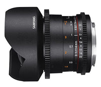 Samyang 14 mm T3.1 VDSLR II Manual Focus Video Lens for Canon DSLR Camera
