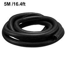 Load image into Gallery viewer, uxcell 5 M 23 x 28.5 mm PE Split Corrugated Conduit Tube for Garden,Office Black
