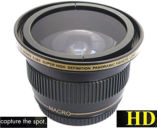 New Super Wide Hi Def Fisheye Lens for Sony Alpha A68 ILCA-68 (55mm Compatible)
