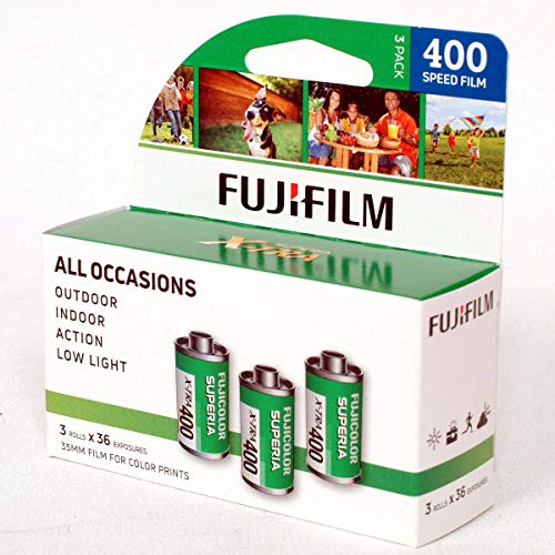 Fujifilm 600018965 Fujicolor Superia X-TRA 400 Color Negative Film (3 Pack)