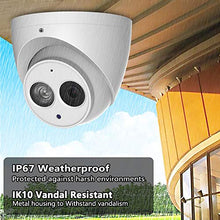 Load image into Gallery viewer, 6MP Security PoE IP Camera, Outdoor UltraHD Dome Camera with Built-in Mic, 165ft IR Night Vision, Smart H-2-6-5, IP67 Weatherproof, WDR, 3D DNR(2.8mm)
