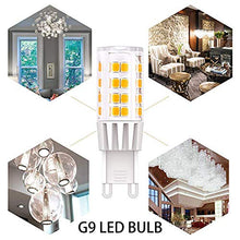 Load image into Gallery viewer, WEAPRIL G9 LED Light Bulbs, 5W (40W Halogen Equivalent), 400LM, 120V,Daylight White (6000K), G9 Base Non-Dimmable for Home Lighting, 6-Pack (Not Dimmable-6000)
