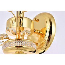 Load image into Gallery viewer, Elegant Lighting V2011W16G/RC Orchid - One Light Wall Sconce, Crystal Style Options: Clear Royal Cut
