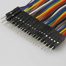 Load image into Gallery viewer, EDGELEC 120pcs 15cm Dupont Wire Male to Female Breadboard Jumper Wires 3.9 inch 1pin-1pin 2.54mm Connector for DIY Arduino Raspberry PI 10 15 20 30 40 50 100cm Optional Multicolored Ribbon Cables
