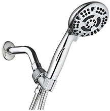 Load image into Gallery viewer, AquaDance High Pressure 6-Setting 4.15&quot; Chrome Face Hand Held Shower Head with Hose for Ultimate Shower Experience! Officially Independently Tested to Meet Strict US Quality &amp; Performance Standards
