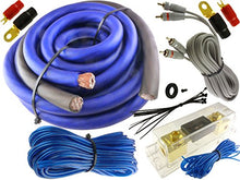 Load image into Gallery viewer, Blue 0 Gauge 5500 WATT CAR PRO Complete AMP Wire Amplifier Install KIT O GA USA
