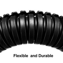 Load image into Gallery viewer, uxcell 8.5 M 23 x 28.5 mm PE Split Corrugated Conduit Tube for Garden,Office Black
