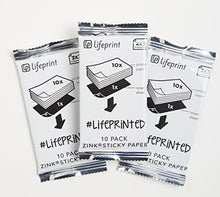 Load image into Gallery viewer, Lifeprint 30 pack of film for Lifeprint Augmented Reality Photo AND Video Printer. 2x3 Zero Ink sticky backed film
