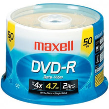 Load image into Gallery viewer, Maxell 16X Speed Branded DVD-R Spindle
