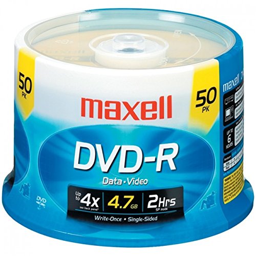 Maxell 16X Speed Branded DVD-R Spindle
