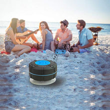 Load image into Gallery viewer, TOPROAD Portable Shower Speaker, IPX7 Waterproof Wireless Outdoor Speaker with HD Sound, 2 Suction Cups, Built-in Mic, Hands-Free Speakerphone for Bathroom, Pool, Beach, Hiking, Bicycle
