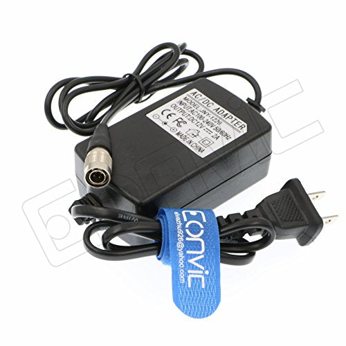Eonvic ZAXCOM Sound Devices 4 Pin Male Hirose AC to DC Adapter 2A 12V for Sony