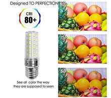 Load image into Gallery viewer, E27 Corn LED Bulbs 12W LED Candelabra Bulb 100W Equivalent,12W LED Candle Bulbs,E26/E27 Medium Socket Base,Non-Dimmable,Daylight White 6000K,4 Pack
