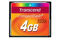 Transcend - Flash memory card - 4 GB - 133x - CompactFlash