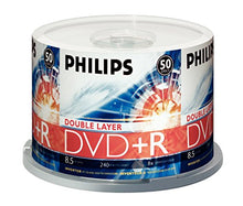 Load image into Gallery viewer, Philips DR8S8B50F/17 50 Pack 8X DVD+R DL Spindle
