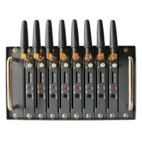 OSTENT GSM Modem Pool with Wavecom Q2303A Module 8 Ports USB Interface Emulated COM/RS232 at Commands SMS EU Plug Power Adapter