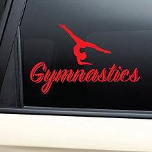 Load image into Gallery viewer, Nashville Decals Gymnastics Vinyl Decal Laptop Car Truck Bumper Window Sticker - Red
