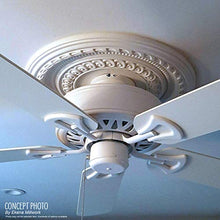 Load image into Gallery viewer, Ekena Millwork CMP13BE Berkshire Thermoformed PVC Ceiling Medallion, 13&quot;OD x 3 1/2&quot;ID x 3/4&quot;P, White
