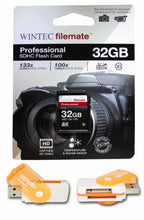Load image into Gallery viewer, 32GB Class 10 SDHC High Speed Memory Card For CANON PowerShot ELPH 100. Perfect for high-speed continuous shooting and filming in HD. Comes with Hot Deals 4 Less All In One Swivel USB card reader and.
