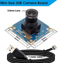 Load image into Gallery viewer, SVPRO 2 Megapixel HD USB Camera Board 1/2.7&#39;&#39; CMOS OV2710 USB Web Camera Module 1920x1080 with 3.6mm Lens Embedded Camera for Security Surveillance Systems
