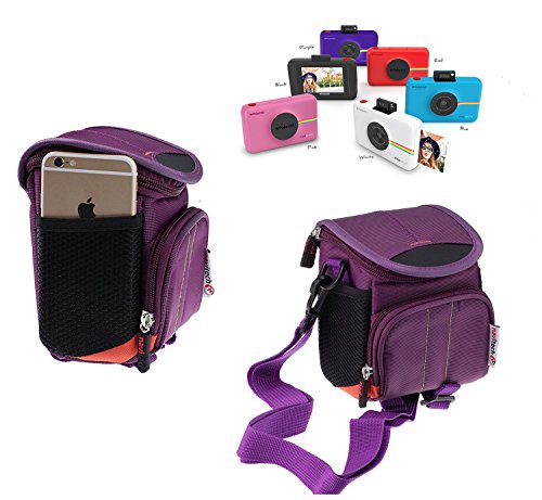 Navitech Purple Protective Portable Handheld Case and Travel Bag Compatible with The Polaroid snap Touch