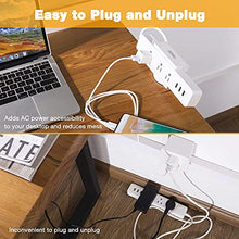 Load image into Gallery viewer, AVLT Power Strip Desk Clamp Holder Mount - Fits Power Strip with Width Between 1.6&quot; to 2.4&quot; - Anti-Scratch Clamp Pad - Cable Management  Suitable for Desk Edge, Work Bench, Spinal Condition
