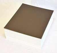 topseller100, Pack of 50 sheets 16x20 UNCUT matboard / mat boards (brown)
