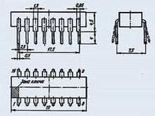 Load image into Gallery viewer, S.U.R. &amp; R Tools IC/Microchip USSR K555IE19 Analogue SN74LS393, SN74LS393N 20 pcs
