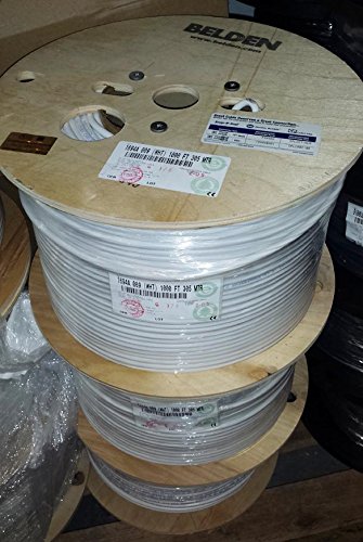 Belden 1,000 ft 1694A HD/SDI 18AWG RG6 Digital Coaxial Cable - White