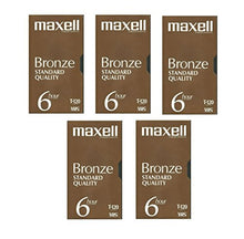 Load image into Gallery viewer, Maxell VHS Blank 5-Pack Bronze Standard Quality T-120
