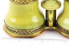 Load image into Gallery viewer, Antique Fancy Bronze Work Gold Plated FRENCH OPERA GLASSES Made of Bone # 61

