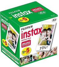Load image into Gallery viewer, Fujifilm Instax Mini Instant Film, 10 Sheets x 5 Packs (Total 50 Shoots)
