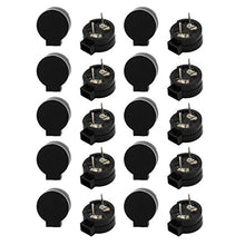 Load image into Gallery viewer, Aexit 20pcs DC Speakers 5V 2 Terminals Single-Side Buzz Passive Stereo Electronic Satellite Speakers Buzzer 13x12x6mm
