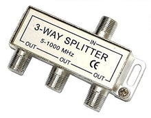 Load image into Gallery viewer, 3-Way Satellite Splitter 5-1000 Mhz
