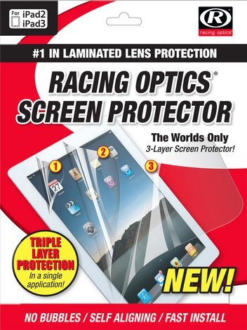 Racing Optics 3 Layer Screen Protector for iPad 2/3/4 with Hardcoat