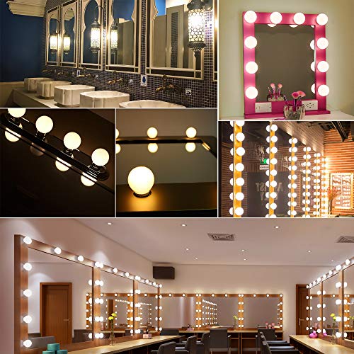 Vanity Light Bulb 5000K Daylight,G25 LED Globe Light Bulbs for Bathroom  Vanity Mirror,Cotanic E26 Medium Base,5W 60W Incandescent