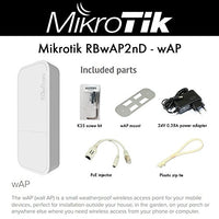 Mikrotik wAP wall AP Outdoor 64MB 1x10/100 2.4Ghz 11b/g/n 2x2 OSL4 PoE OSL4 Wht