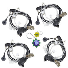 Load image into Gallery viewer, 4-Pack HQRP 2 Pin Acoustic Tube Earpiece Headset Mic for Kenwood TK-2360, TK-2400, TK-2402, TK-3100, TK-3101, TK-3102 + HQRP UV Meter
