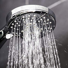 Load image into Gallery viewer, AquaBliss TheraSpa Hand Shower - 6 Mode Massage Shower Head with Hose High Pressure to Gentle Water Saving Mode - 6.5 FT No-Tangle Handheld Shower Head with Extra Long Hose &amp; Adj. Mount | Chrome
