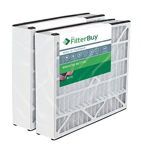FilterBuy 16x25x5 Trion Air Bear Aftermarket Replacement Furnace Filter/Air Filter - AFB Platinum MERV 13 (2 Pack)